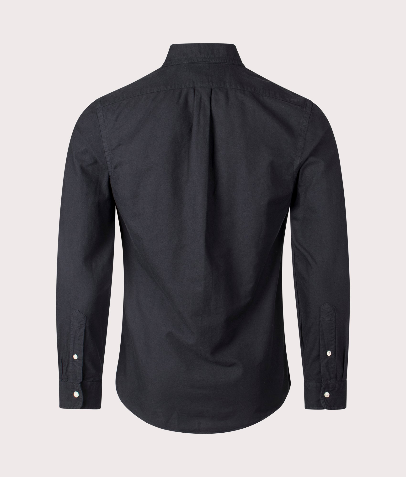Slim Fit Oxfiord Sport Shirt in Polo Balck/Gold Polo Player. 100% Cotton | Polo Ralph Lauren | Shot at EQVVS | Back shot 