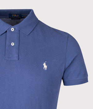 Custom Slim Fit Mesh Polo Shirt. Shot by EQVVS. Detail shot.