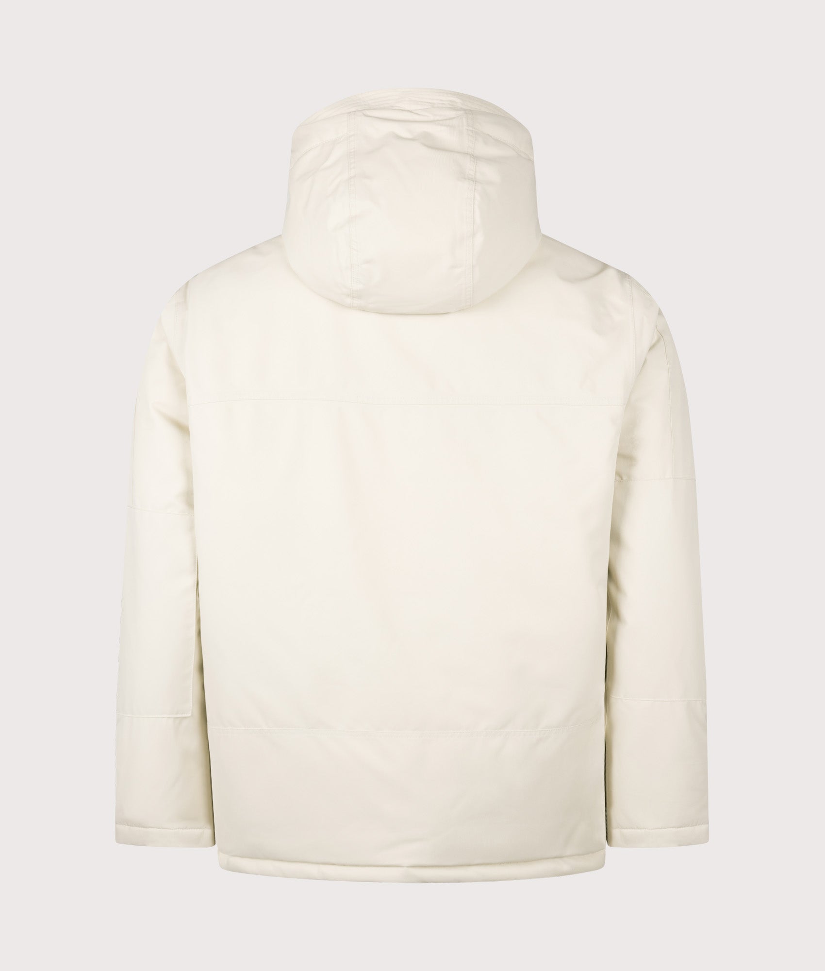 Polo Ralph Lauren Insulated Hooded Windbreaker in Basic Sand at EQVVS Menswear.  Back shot.