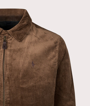 Polo Ralph Lauren Wynton Corduroy Jacket in Pale Russet at EQVVS Menswear. Detail shot.