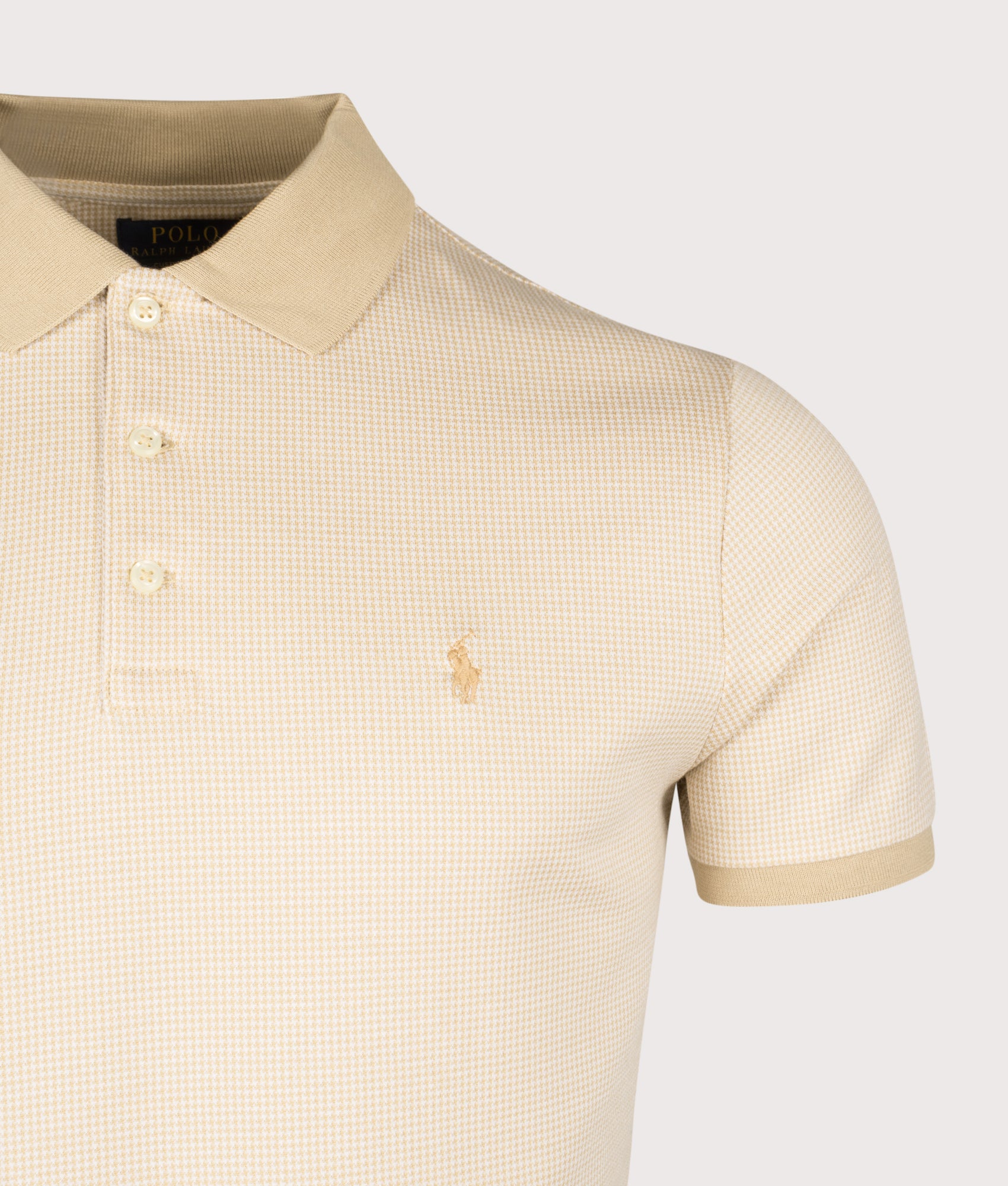 Custom Slim Fit Soft Cotton Polo Shirt. Shot by EQVVS. Detail shot.