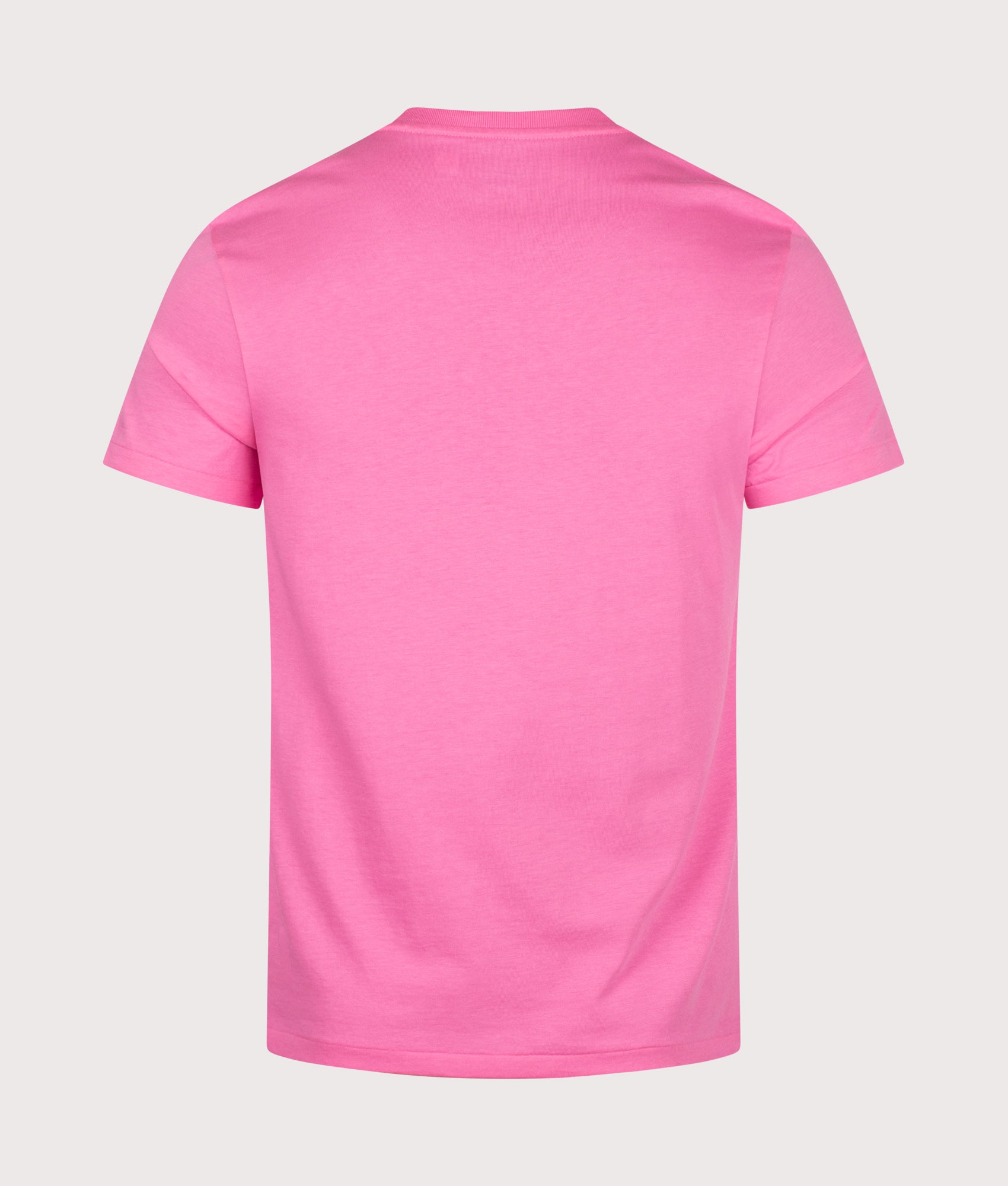 Polo Ralph Lauren Custom Slim Fit Jersey Crewneck T-Shirt in Baja Pink at EQVVS Menswear. Back shot.