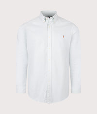Custom Fit Striped Oxford Shirt: 502 Faded Mint White 