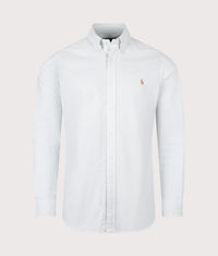 Custom Fit Striped Oxford Shirt: 502 Faded Mint White 