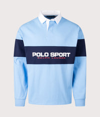 Relaxed Fit Polo Sport Rugby Shirt: 001 Chatham Blue/Cruise Navy 