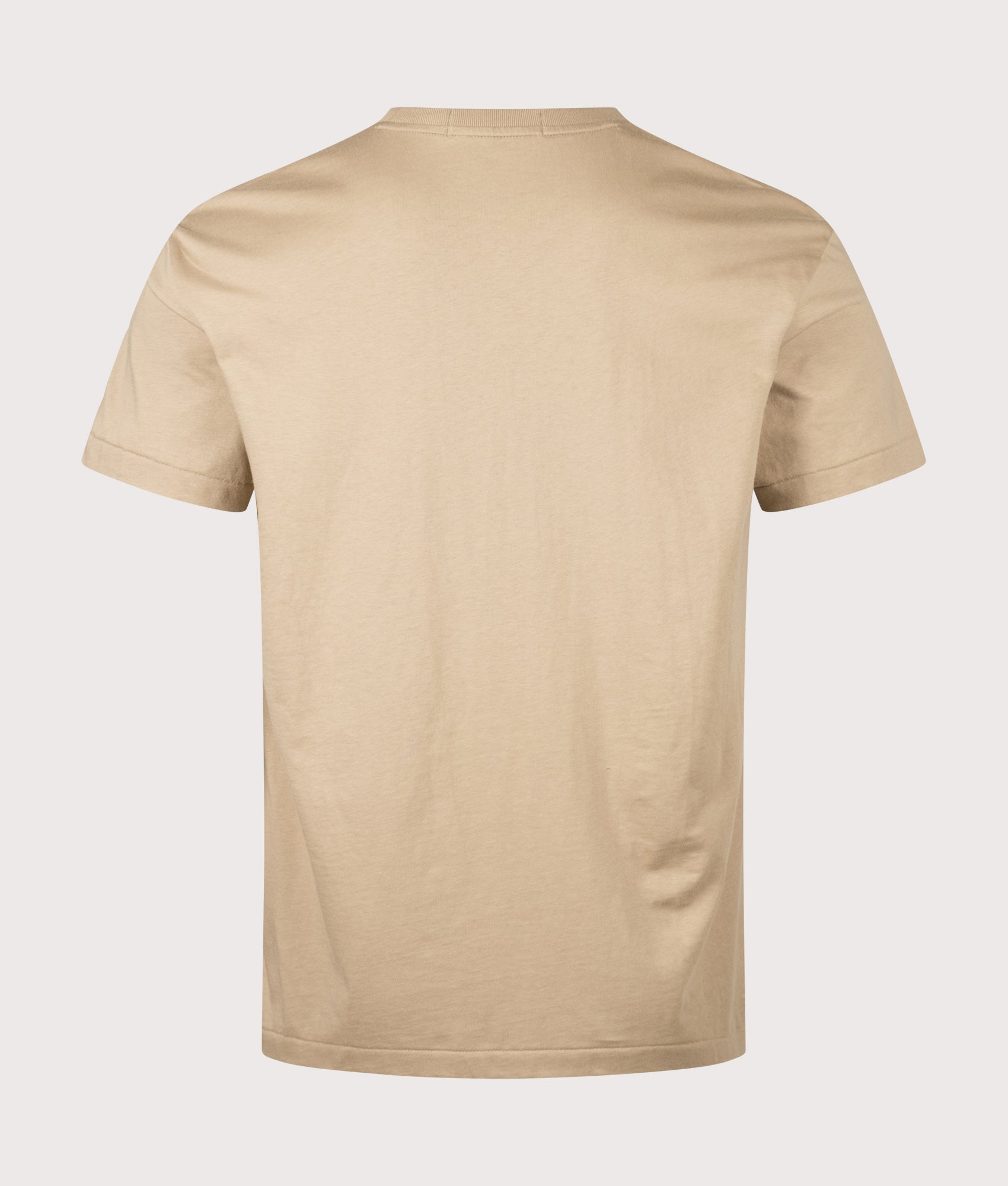 Polo Ralph Lauren Classic Fit Polo Sport T-Shirt in Vintage Khaki at EQVVS Menswear. Back shot.