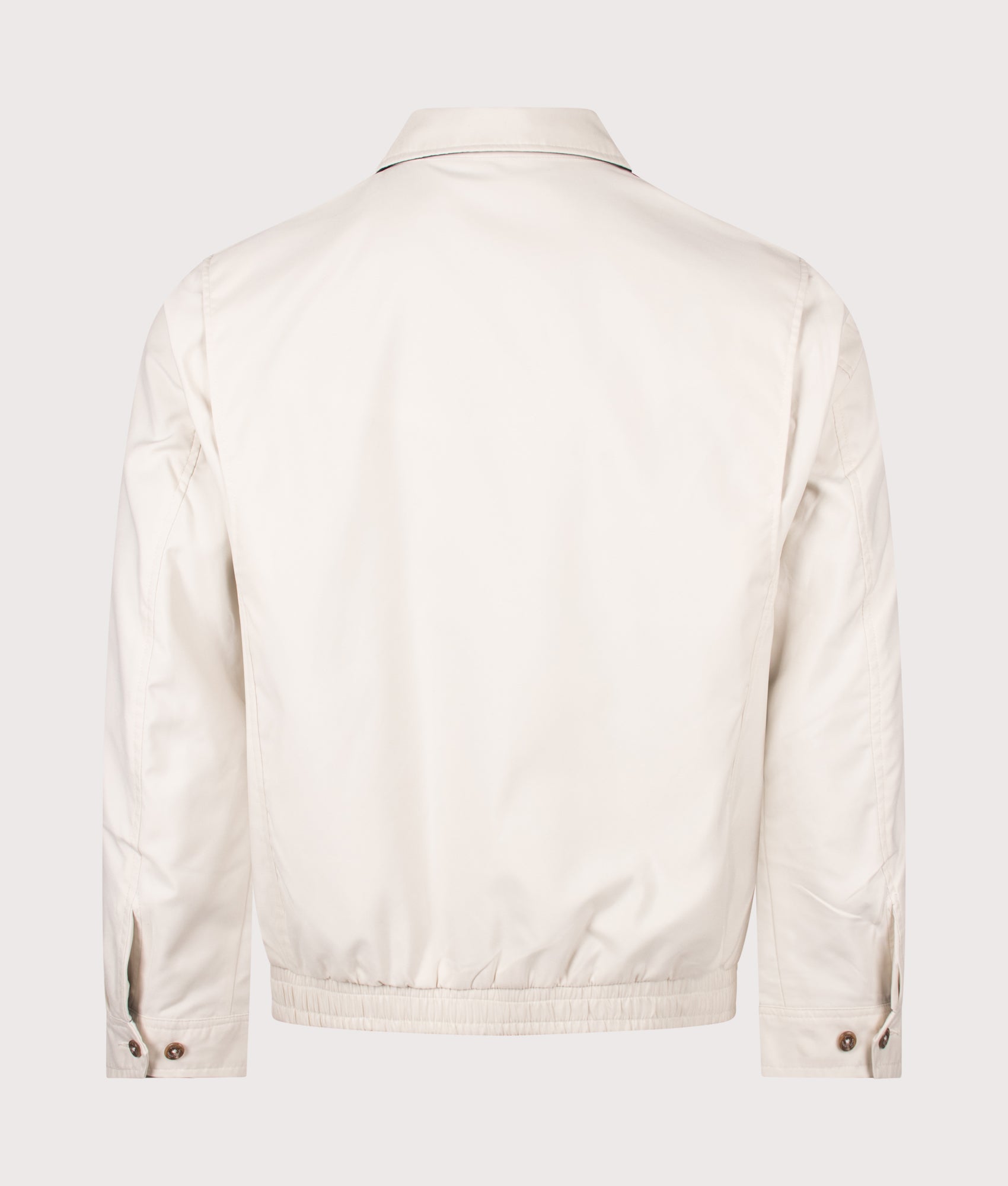 Polo Ralph Lauren Twill Bi-Swing Lined Windbreaker in New Stone at EQVVS Menswear. Back shot.