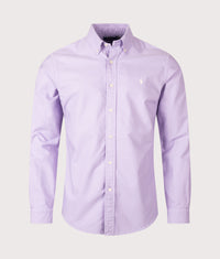 Custom Fit Garment-Dyed Oxford Shirt: 511 Powder Purple 