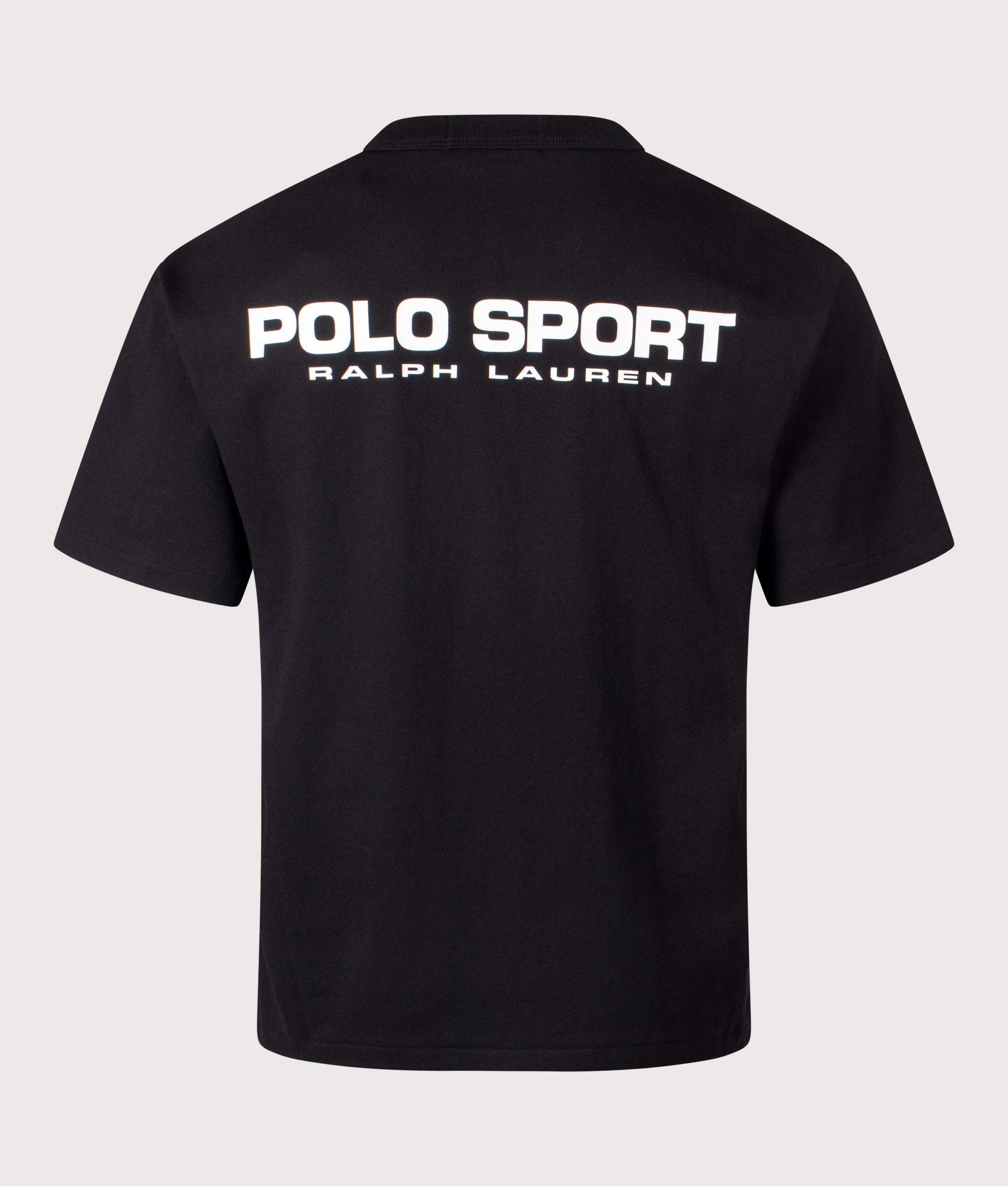 Polo Ralph Lauren Relaxed fit Polo Sport T-Shirt in Polo Black at EQVVS Menswear. Back shot.