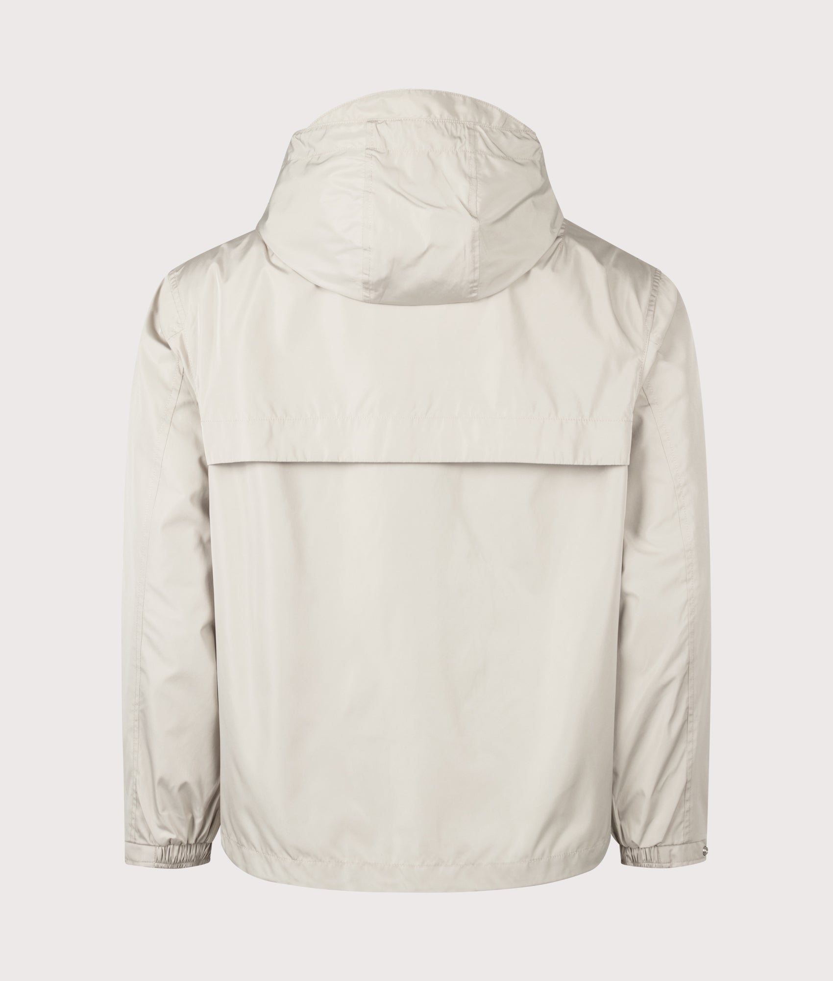 Polo Ralph Lauren Glenmoor Hooded Jacket in Classic Stone at EQVVS Menswear. Back shot.