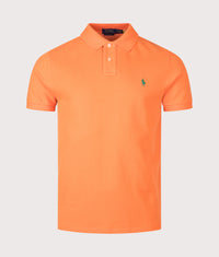 Custom Slim Fit Mesh Polo Shirt: 524 Kona Orange 
