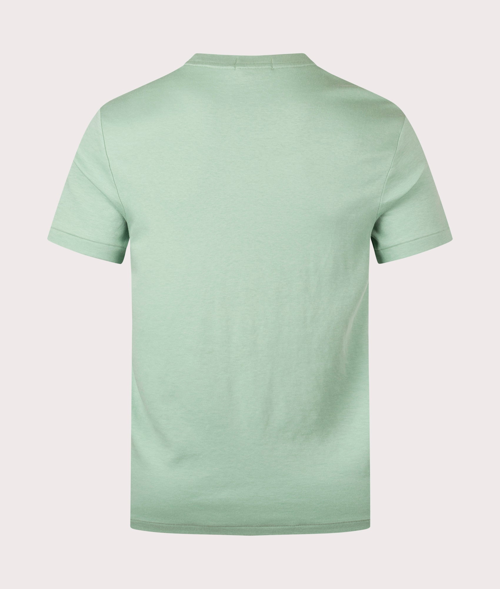 Custom Slim Fit Cotton T-Shirt in Mint Green | 100% Cotton | Polo Ralph Lauren | EQVVS | Back shot 