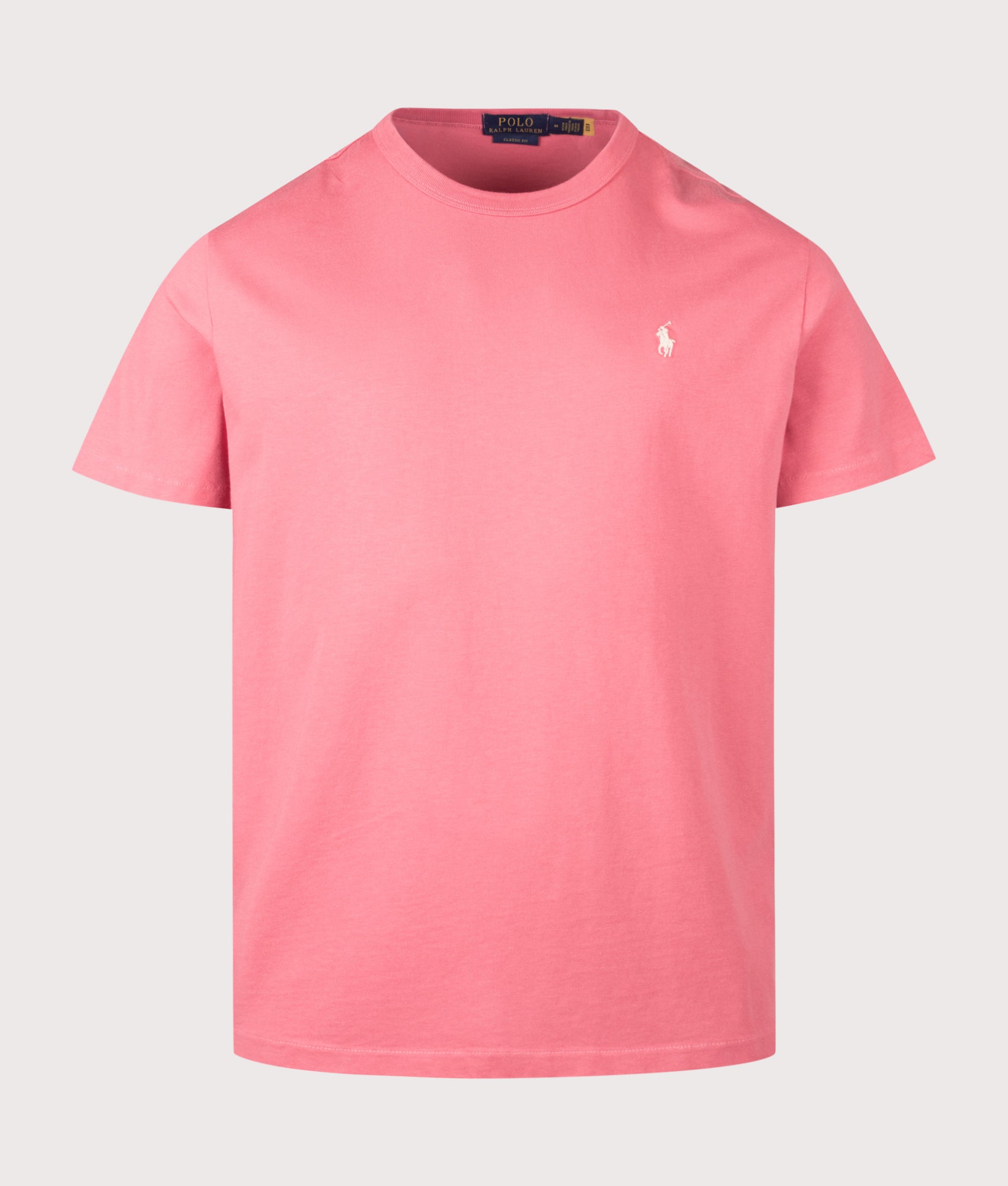 Polo Ralph Lauren Classic Fit Jersey T-Shirt in Red Sky at EQVVS Menswear. Front shot.