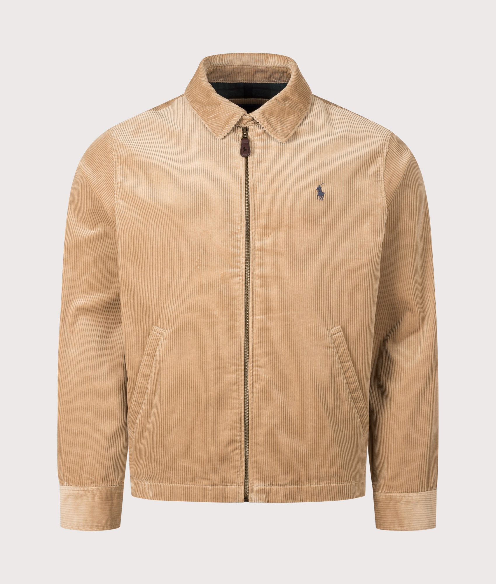 Polo Ralph Lauren Wynton Corduroy Jacket in Vintage Khaki at EQVVS Menswear. Front shot.