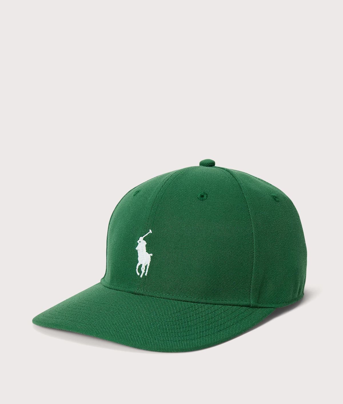 Polo Ralph Lauren High Crown Twill Baseball Cap in New Forest at EQVVS Menswear. Front shot.