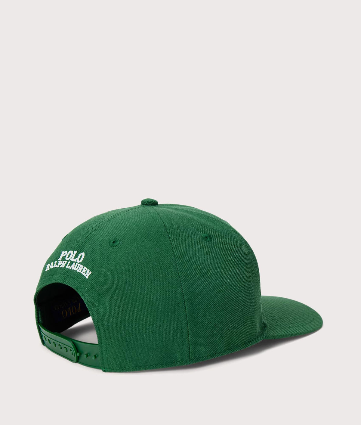 Polo Ralph Lauren High Crown Twill Baseball Cap in New Forest at EQVVS Menswear. Back shot.