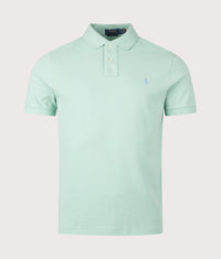Custom Slim Fit Mesh Polo Shirt: 513 Celadon 