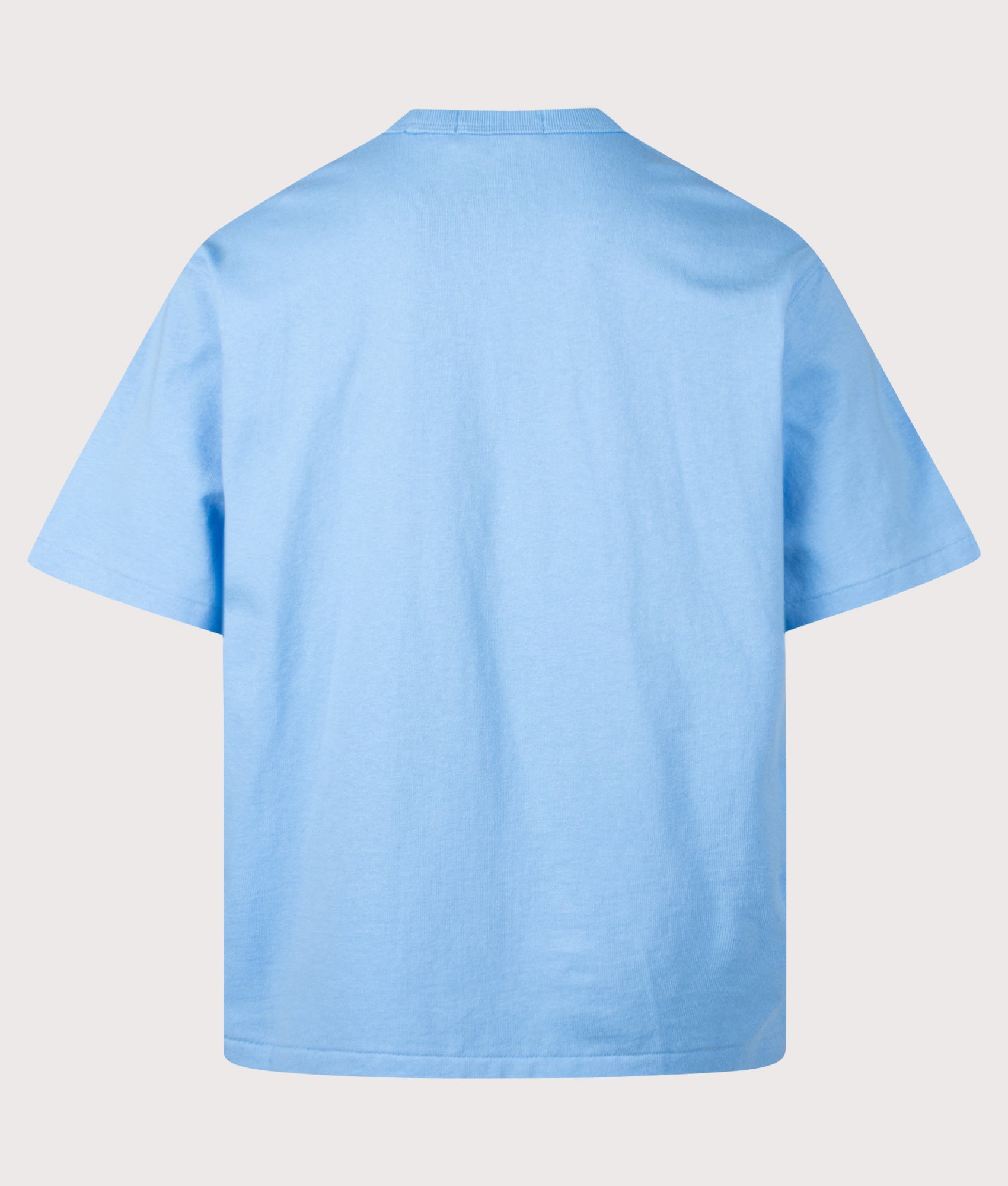 Polo Ralph Lauren Relaxed Fit Polo Sport Flag Logo T-Shirt in Chatham Blue at EQVVS Menswear. Back shot.