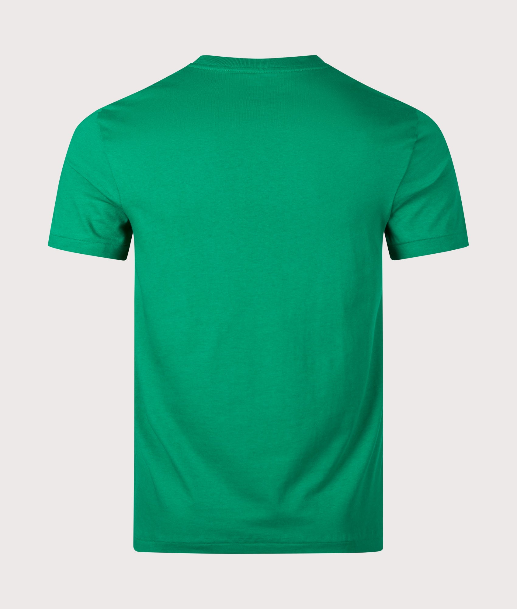 Polo Ralph Lauren Custom Slim Fit Jersey T-Shirt in Erin Green at EQVVS Menswear. Back shot.