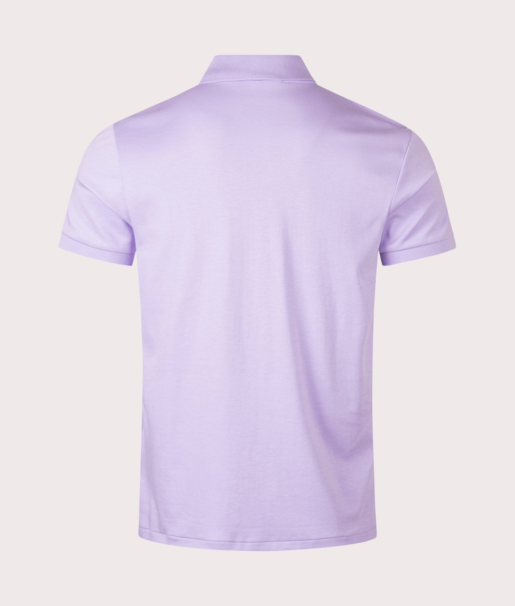 Custom Slim Fit Mesh Polo Shirt in Powder Purple | Polo Ralph Lauren | EQVVS | Back shot 