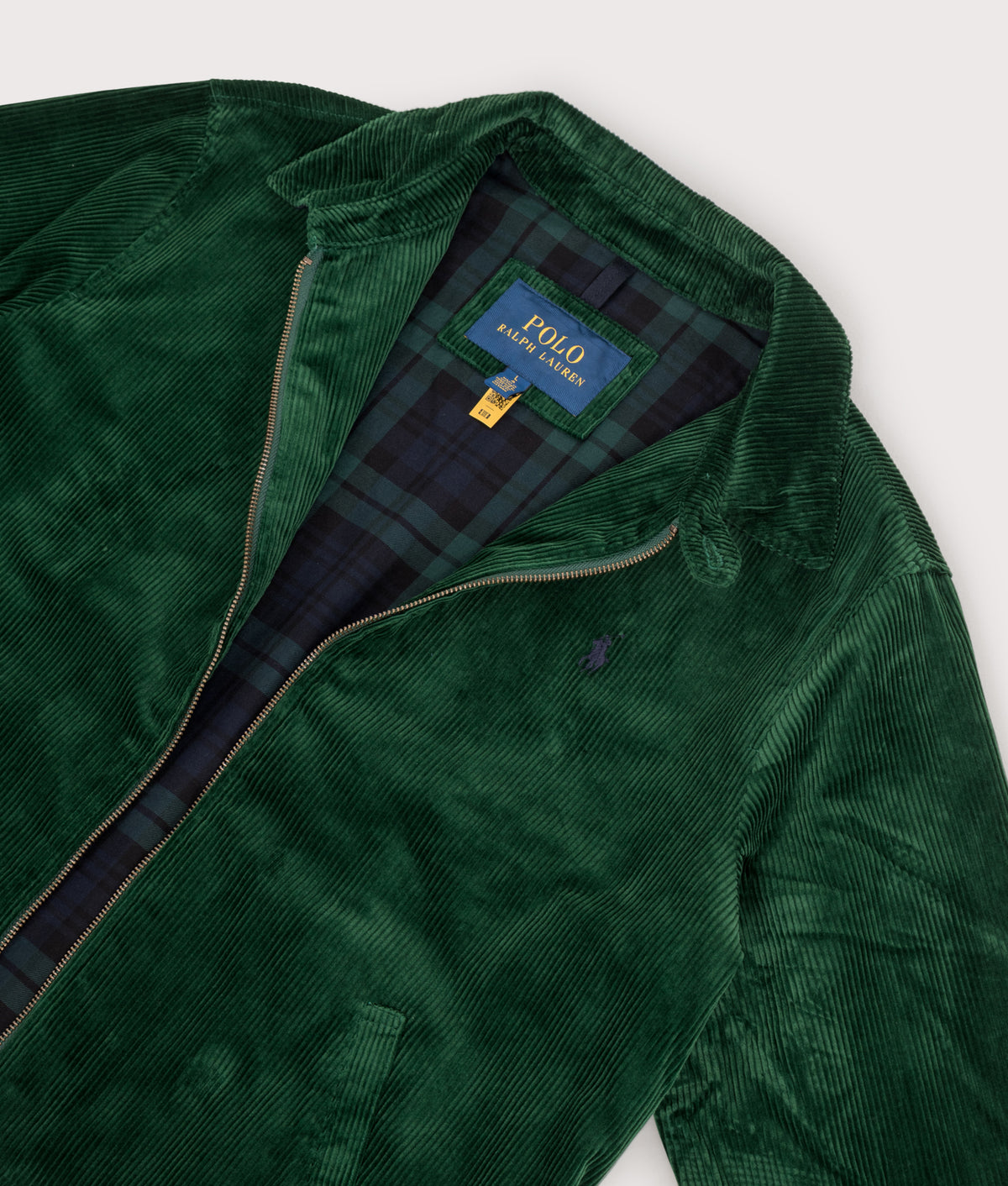 Polo Ralph Lauren Wynton Corduroy Jacket  in New Forest at EQVVS Menswear. Detail shot.