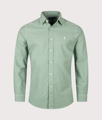 Custom Fit Garment-Dyed Oxford Shirt: 514 Faded Mint 