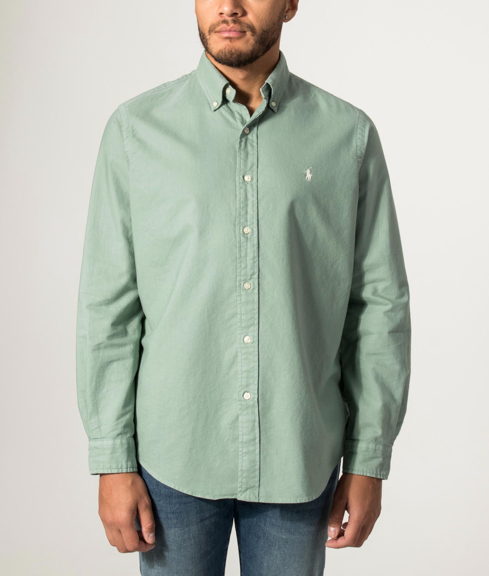 Custom Fit Garment-Dyed Oxford Shirt