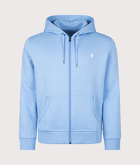 Zip Through Double-Knit Hoodie: 507 Chatham Blue 