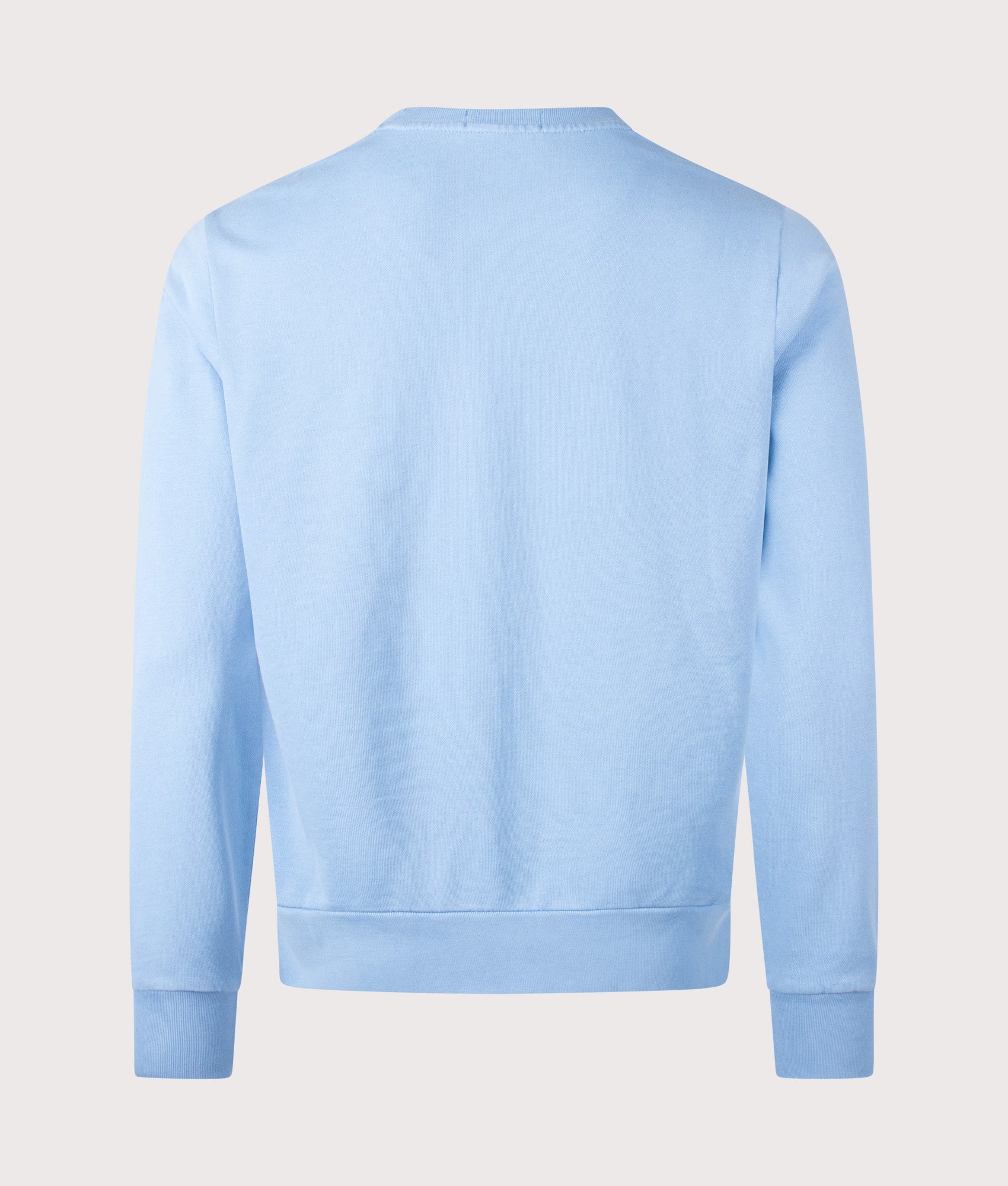 Polo Ralph Lauren Loopback Terry Sweatshirt in Bristol Blue at EQVVS Menswear. Back shot.