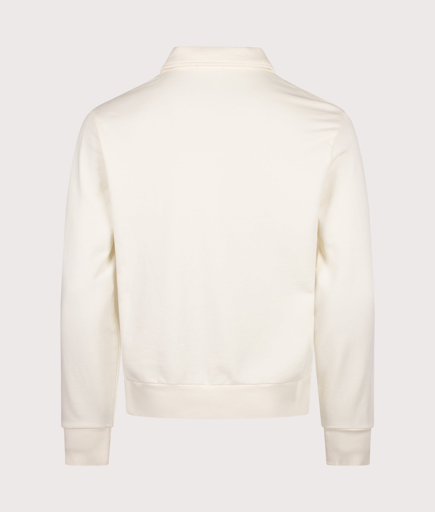 Polo Ralph Lauren Loopback Terry Sweatshirt in Clubhouse Cream at EQVVS Menswear. Back shot.