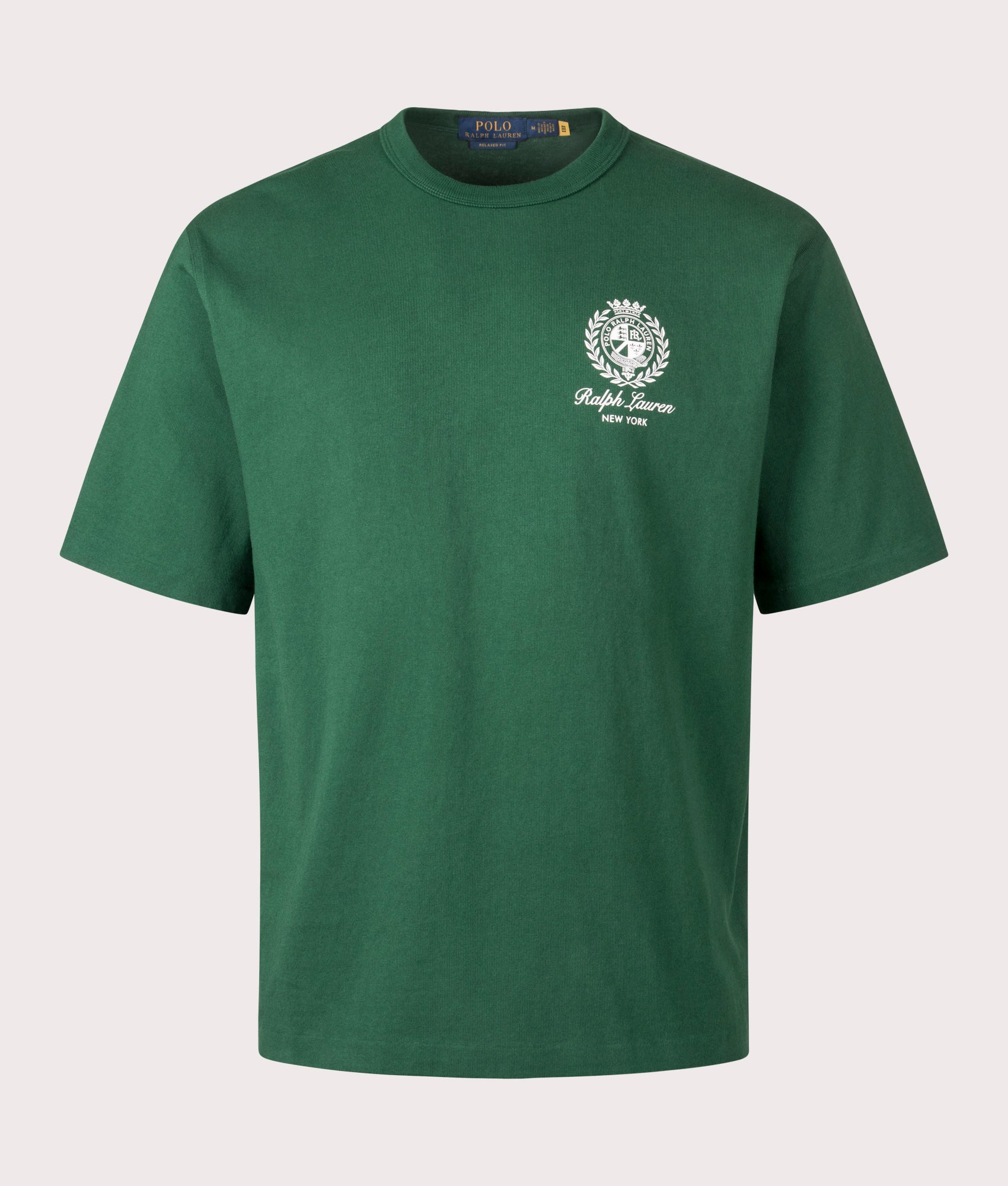 Relaxed Fit Jersey Graphic T-Shirt in New Forest | 100% Cotton | Polo Ralph Lauren | EQVVS | Front shot 