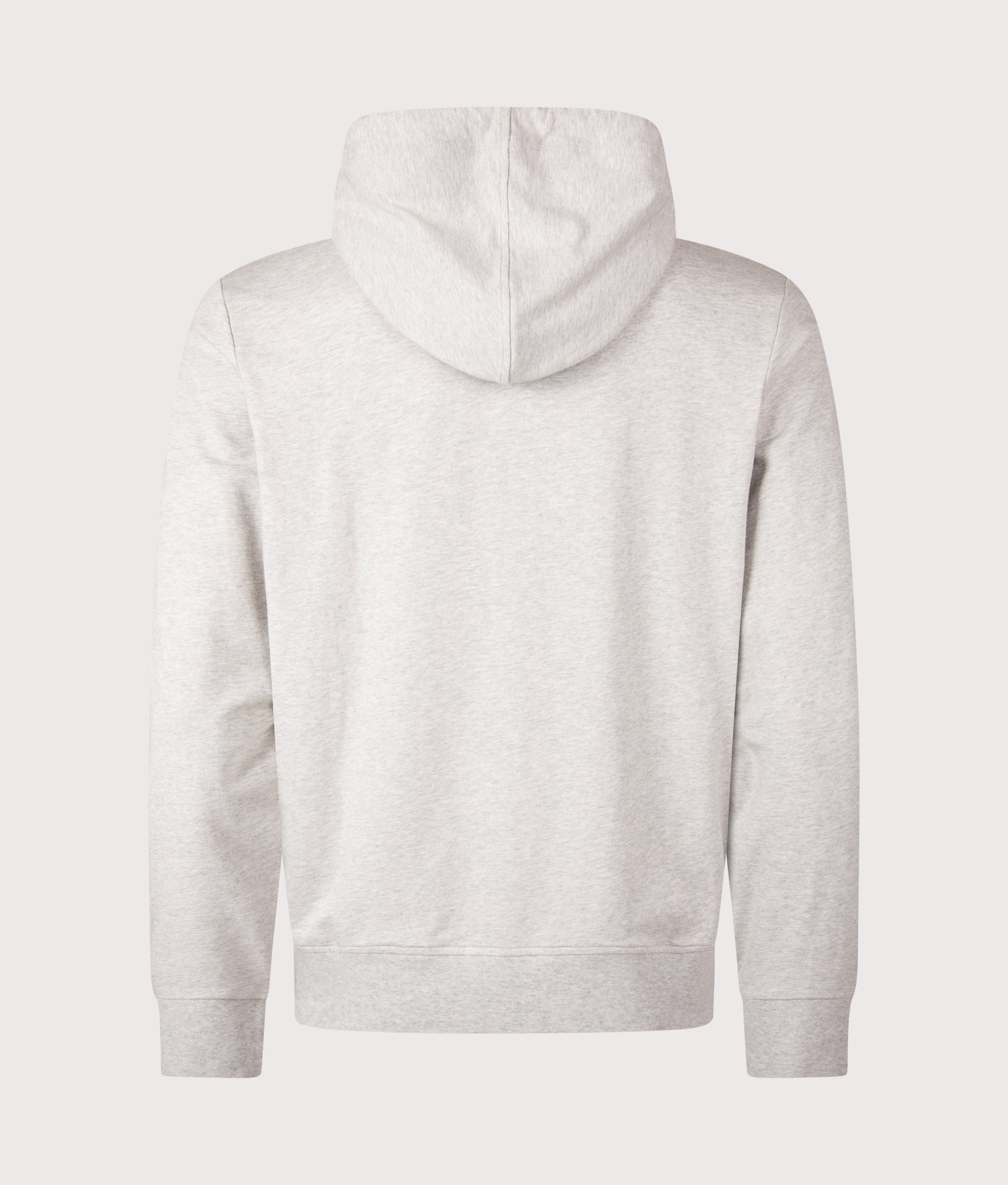 Zip Through Lightweight Hoodie in Taylor Heather by Polo Ralph Lauren. Shot By EQVVS. Back shot.