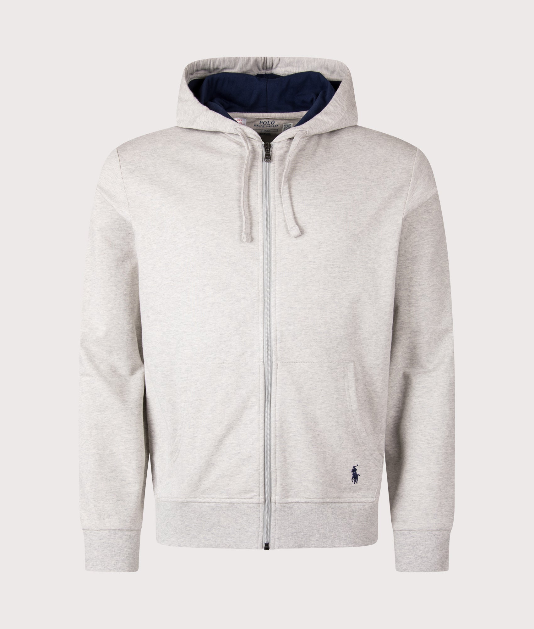 Zip Through Lightweight Hoodie in Taylor Heather by Polo Ralph Lauren. Shot By EQVVS. Front shot.