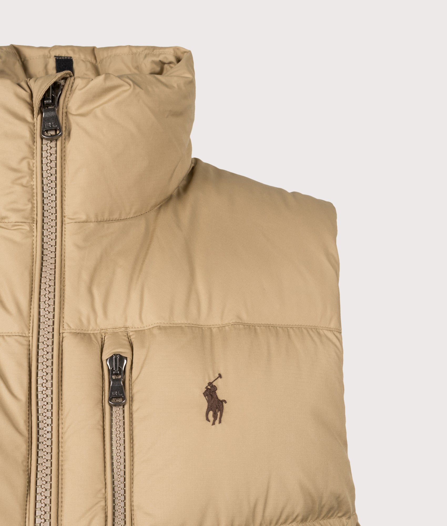 The Gorham Down Vest in Desert Khaki | Polo Ralph Lauren | EQVVS
