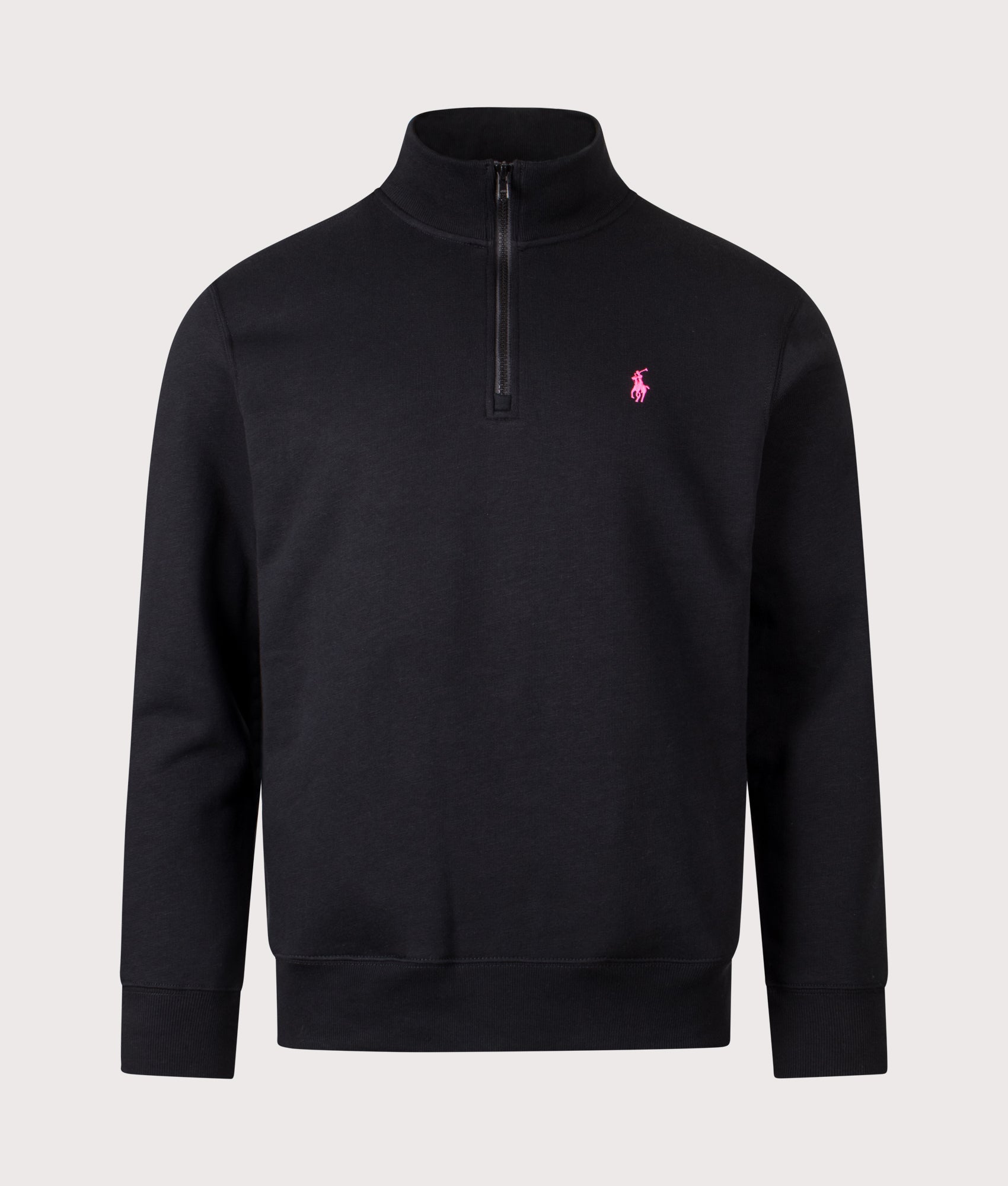 Relaxed Fit Pink Pony Qtr Zip Sweatshirt | Polo Ralph Lauren | EQVVS
