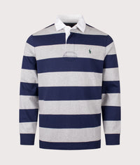 The Iconic Rugby Shirt: 400 Newport Navy/Andover Heather 