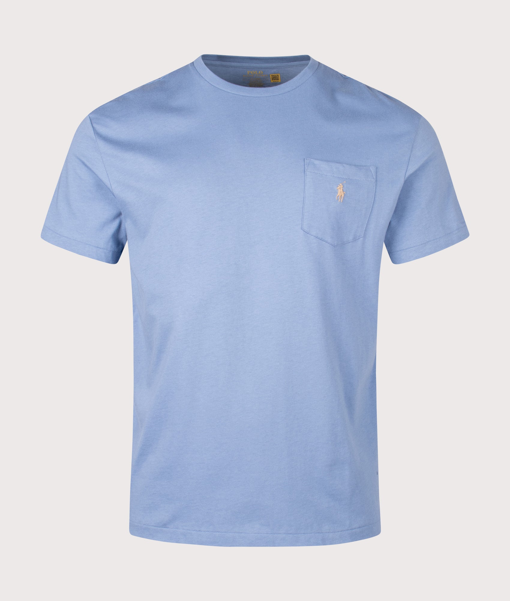 Classic Fit Jersey Pocket T-Shirt in Fatigue. | 100% Cotton | Polo Ralph Lauren | Shot at EQVVS | Front shot