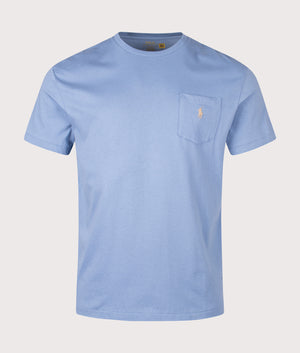 Classic Fit Jersey Pocket T-Shirt in Fatigue. | 100% Cotton | Polo Ralph Lauren | Shot at EQVVS | Front shot