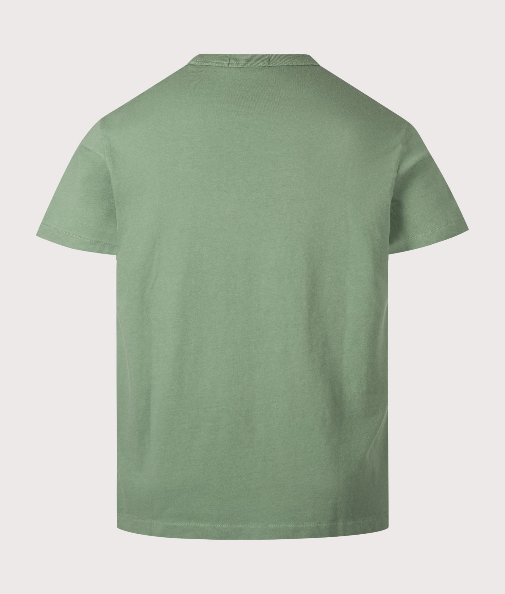 Polo Ralph Lauren Classic Fit Jersey T-Shirt in Fatigue at EQVVS Menswear. Back shot.