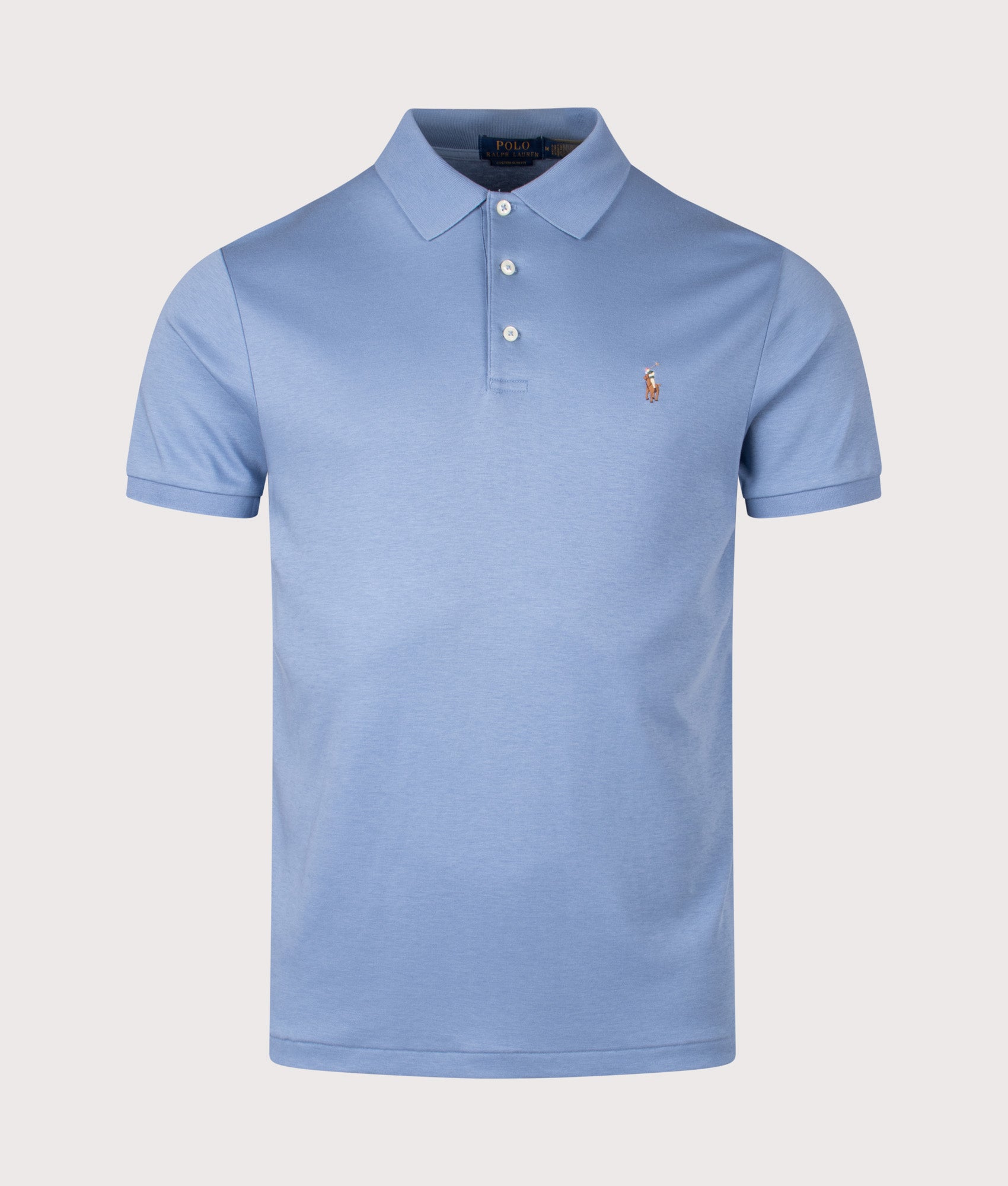 Custom Slim Fit Soft Cotton Polo Shirt. Shot by EQVVS. Front shot.