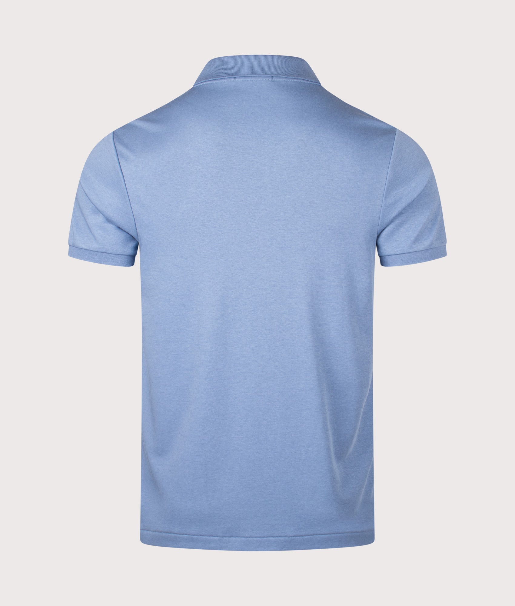 Custom Slim Fit Soft Cotton Polo Shirt. Shot by EQVVS. Back shot.