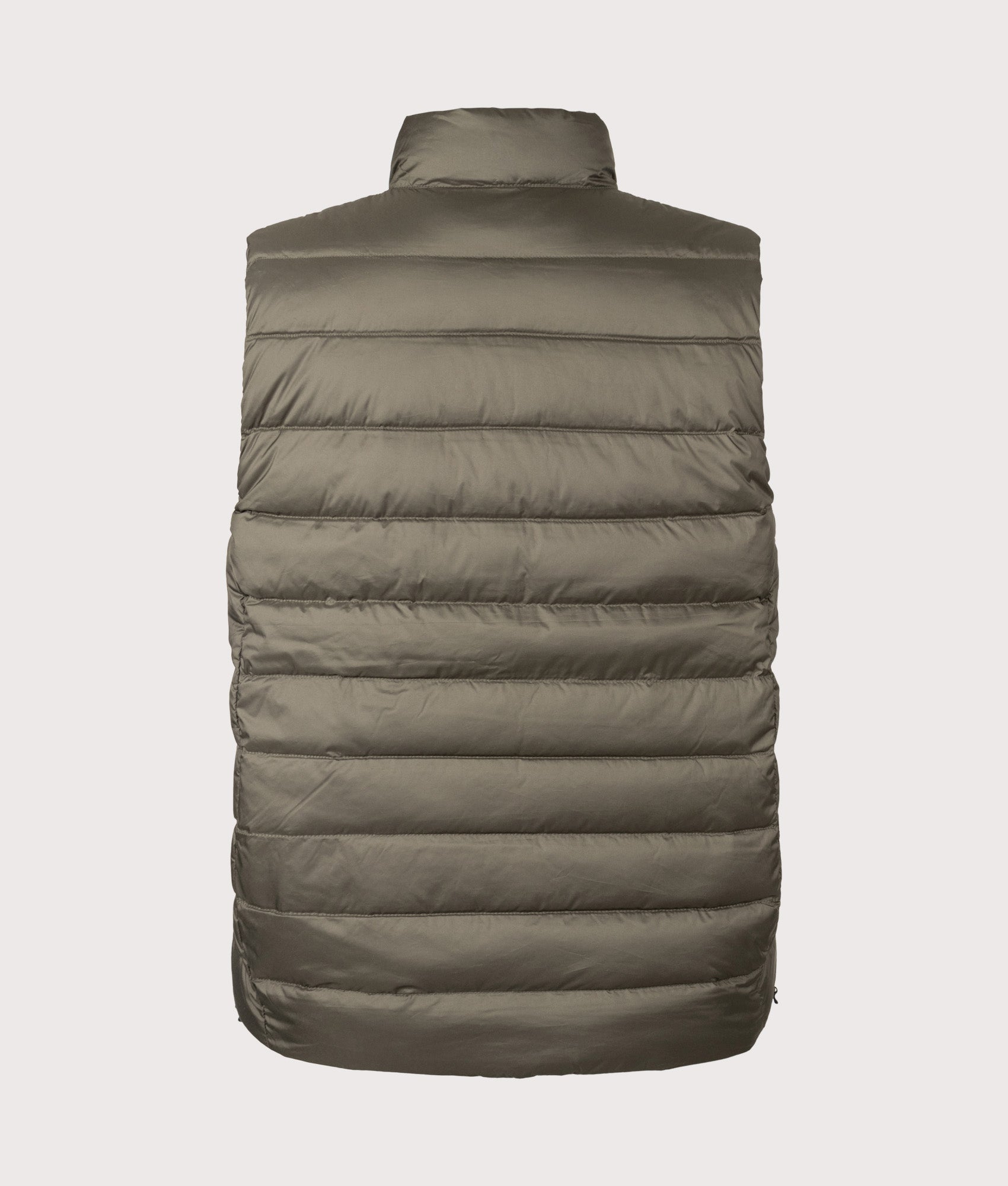 Polo Ralph Lauren Colden Packable Down Vest in Ranger Green at EQVVS Menswear. Back shot.