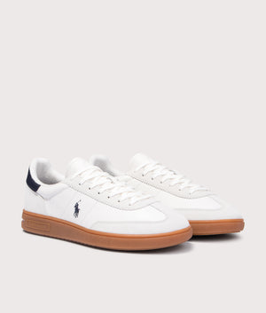 Bedford Sneakers in Off White/Navy | Polo Ralph Lauren | EQVVS | Front angle shot 