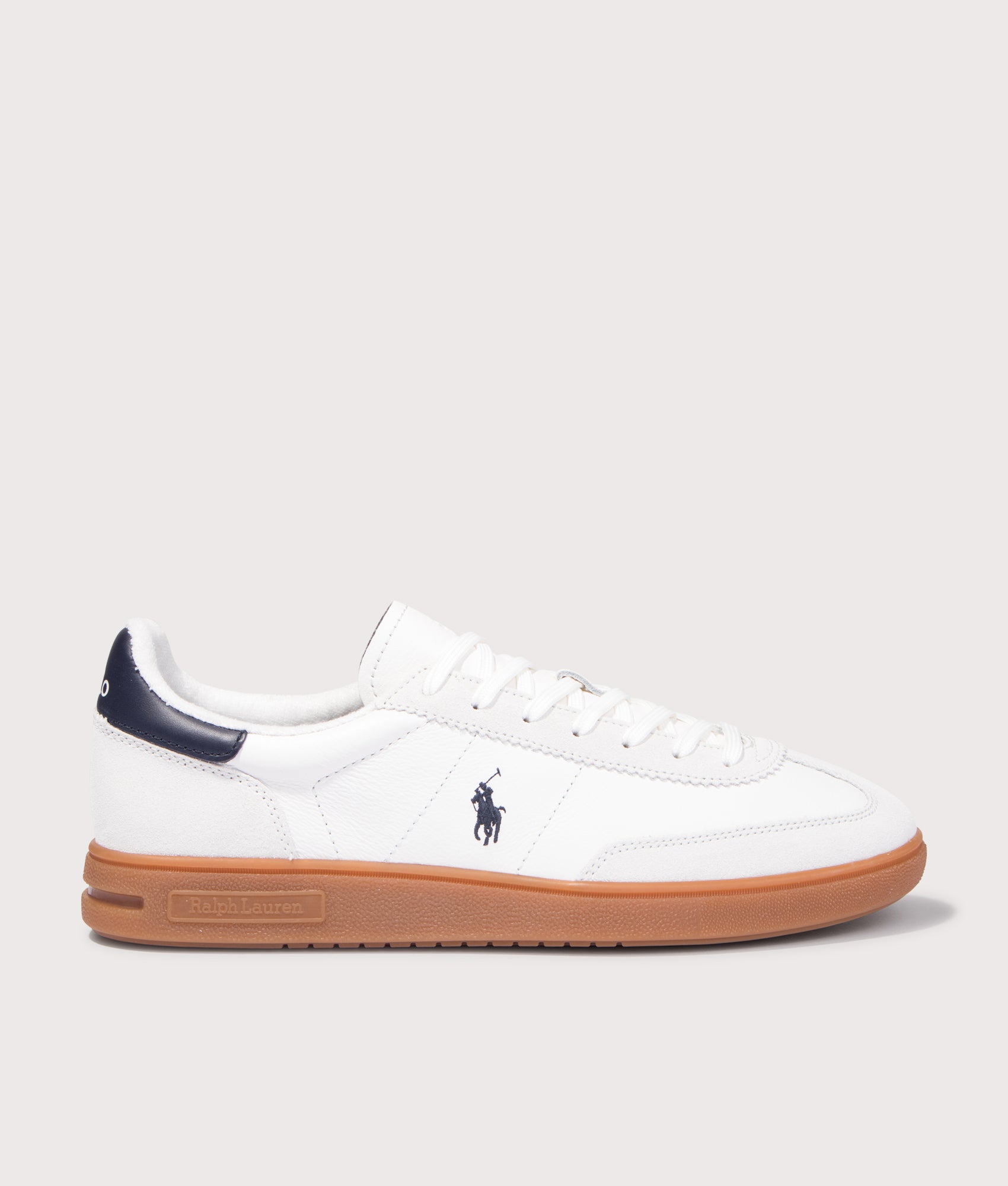 Bedford Sneakers in Off White/Navy | Polo Ralph Lauren | EQVVS | Side shot 