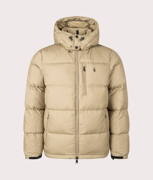 Gorham Down Jacket in Desert Khaki | Polo Ralph Lauren | EQVVS | Front shot