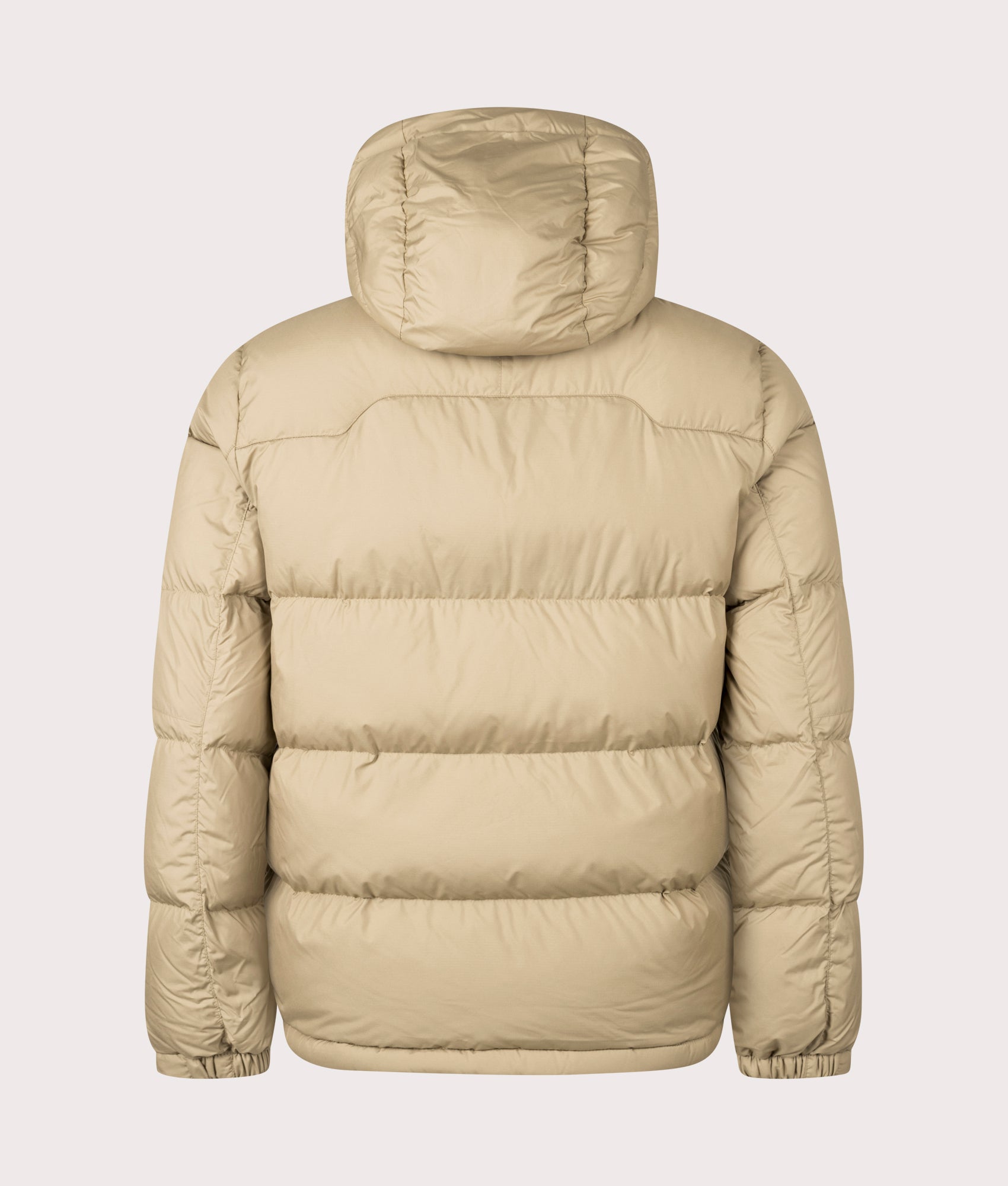 Polo Ralph Lauren Gorham Down Jacket in Desert Khaki at EQVVS Menswear. Back shot. 