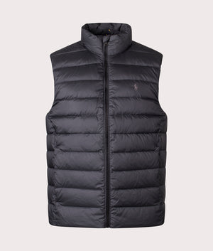 Colden Packable Matte Vest in Polo Black | Polo Ralph Lauren | EQVVS | Front shot 