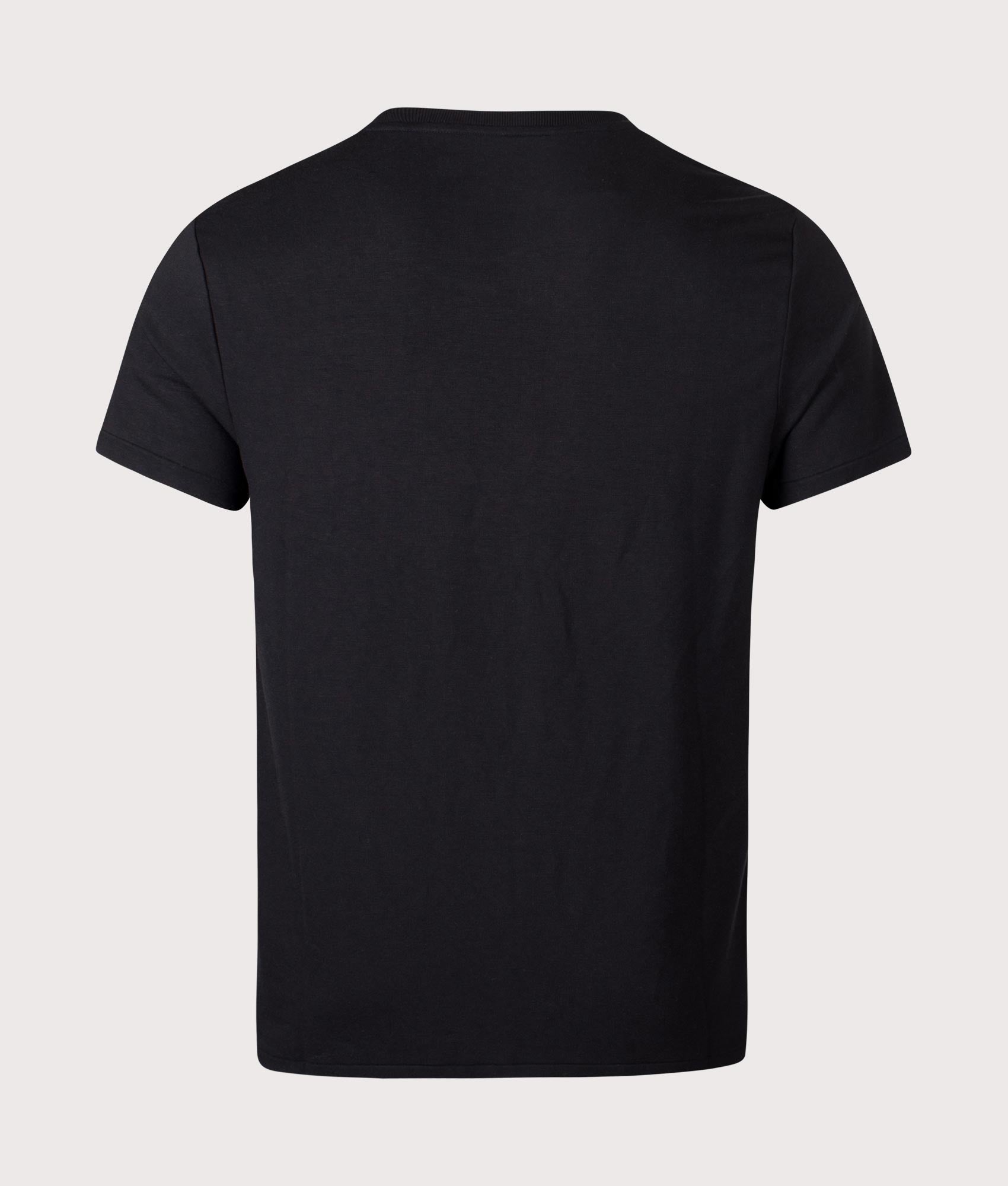 Cotton Jersey Sleep T-Shirt in Polo Black | Polo Ralph Lauren | EQVVS | Back shot 
