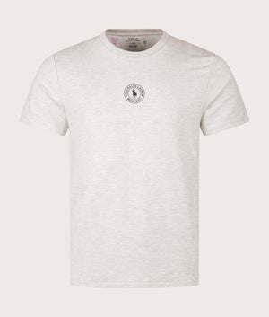 Cotton Jersey Sleep T-Shirt in White | Polo Ralph Lauren | EQVVS | Front shot 