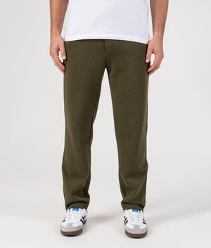 Regular Fit Double Knit Joggers in Company Olive | Polo Ralph Lauren | EQVVS | Front model shot 